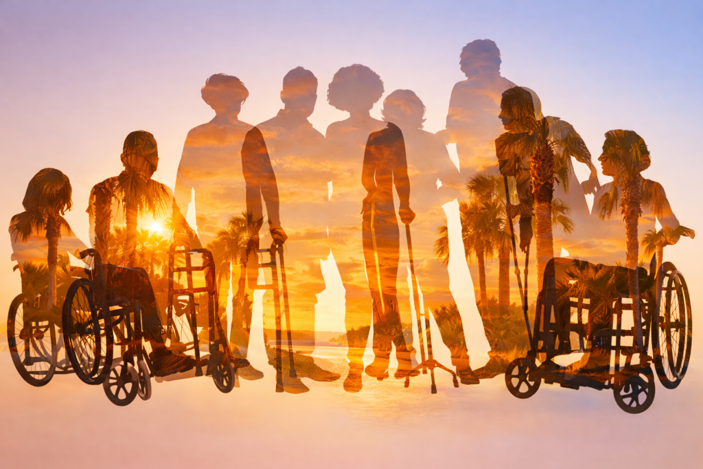 Services florida sunset client silhouette